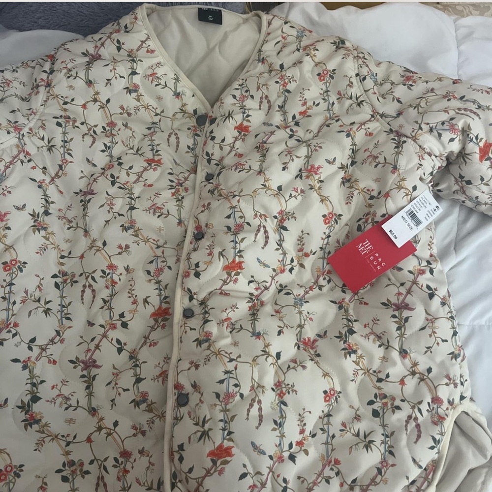 NWT The Met x Pacsun Reversible Floral Print Quilted Jacket Size M